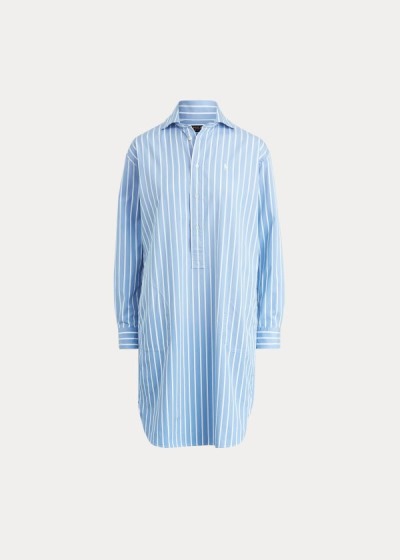 Women's Polo Ralph Lauren Striped Cotton Shirt Dress | 421875KJE